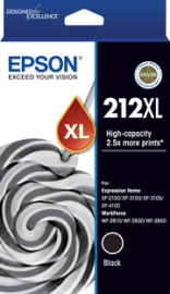 212XL Std Black Ink - Xp-4100, Xp-3105, Xp-3100, Xp-2100, Wf-2850, Wf-2830, Wf-2810 C13T02X192