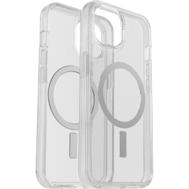 OtterBox Apple iPhone 14 / iPhone 13 Symmetry Series+ Clear Antimicrobial Case for MagSafe - Clear (77-89208), 3X Military Standard Drop Protection 77-89208