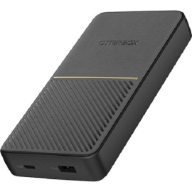 OtterBox Fast Charge Power Bank 20K mAh - Black (78-80642), Dual Port USB-C & USB-A, Includes USB-A to USB-C Cable (15CM/6IN), USB PD 2.0/3.0 78-80642