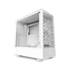 NZXT White H5 Elite Mid Tower Chassis NZT-CC-H51EW-01