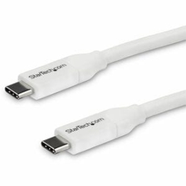 StarTech.com 4m 13 Ft USB C To USB C Cable W/ 5A Pd - M/M - White - USB 2.0 - USB-If Certified - USB Type C Cable - USB C Charging Cable - USB C Pd Cable - Power USB Type-C Devices - 4m USB C To USB C Cable - 4 M USB Type C Cable - 13ft USB C Charging Ca