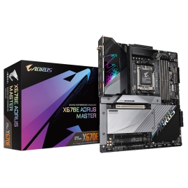 Gigabyte X670E AORUS MASTER AMD AM5 ATX Motherboard 4x DDR5~128GB,3x PCIe x16, 4x M.2, 6x SATA 6, 8x USB 3.2, 2x USB-C, 2x USB 2.0 GA-X670E-AORUS-MASTER