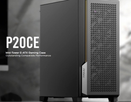 Antec P20CE E-ATX supports Dual CPU MB up to 300m, Mesh Front, Air Filter, 3x PWM Fans, 4x HDD, 4 in 1 Splitter Fan Cable, Office and Corporate Case P20CE