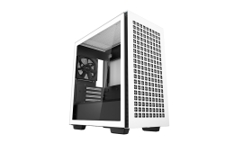 DeepCool CH370 WH M-ATX Case, 120mm Rear Fan Pre-Installed, Headphone Stand, up to 360mm Radiators, 2 Switching front panels R-CH370-WHNAM1-G-1