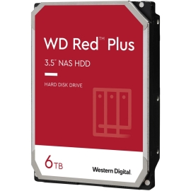 Western Digital WD Red Plus 6TB 3.5" NAS HDD SATA3 6Gb/s 5400RPM 256MB Cache CMR 24x7 8-bays NASware 3.0 CMR Tech 3yrs wty WD60EFPX WD60EFPX