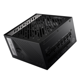 MSI MPG A1000G PCIE5 1000W ATX Power Supply Unit, 80 PLUS Gold, Fully modular flat cables, 0 RPM Mode, Active PFC design MPG-A1000G PCIE5