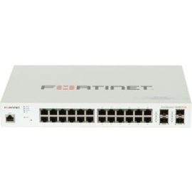 FortiSwitch 224E-Poe Layer 2/3 FortiGate Switch Controller Compatible PoE+ Switch With 24 X Ge RJ45 Ports, 4 X Ge Sfp, With Automatic Max 180W Poe Output Limit FS-224E-POE