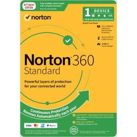 Norton 360 Standard Empower 10GB AU 1 User 1 Device ESD Version - Keys via Email 21432798