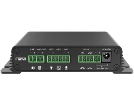 Fanvil PA2s Video Intercom & Paging Gateway, Emergency call button interface, active call, NVR video recording, standard RJ45 interface PA2S