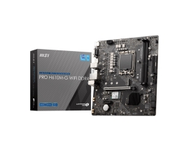 MSI PRO H610M-G WIFI DDR4 Intel LGA 1700 M-ATX 64GB 1x PCI-E x16, 1x PCI-E x1, 1x M.2, 4x SATA, 4x USB 2.0, 2x USB 3.2 PRO H610M-G WIFI DDR4