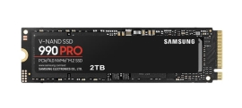 Samsung 990 Pro 2TB Gen4 NVMe SSD 7450MB/s 6900MB/s R/W 1550K/1200K IOPS 600TBW 1.5M Hrs MTBF for PS5 5yrs Wty MZ-V9P2T0BW