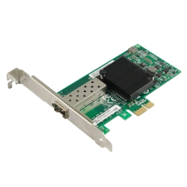 Plusoptic PCIe NIC Single Port SFP 1Gb | Intel 82576EB Controller NICPCIE-1SFP