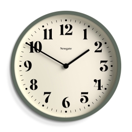 Newgate Number Four Wall Clock Matte Asparagus Green NGNUMFOU240ASG