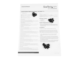 Startech.Com 1U 19" Vented Server Rack Cabinet Cantilever Shelf - 10" Deep, Ltw CABSHELFV1U
