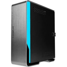 In Win Chopin MAX Computer Case - Mini ITX Motherboard Supported - Mini-tower - Galvanized Steel, Aluminium - Titanium Grey - 2 x Bay(s) - 1 x 200 W - Power Supply Installed - 2 x Internal 2.5" Bay(s) - 3 x USB(s) - 1 x Audio In - 1 x Audio Out - Fan  IW-