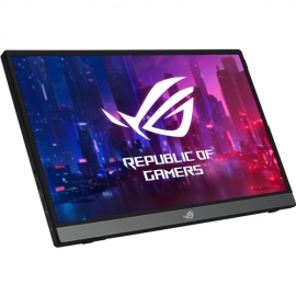 ASUS ROG Strix XG16AHP Portable 144Hz Gaming Monitor - 15.6-inch FHD (1920 x 1080), 144 Hz, IPS panel, NVIDIA G-SYNC Compatible, non-glare, built-in 7800 mAh battery, fold-out kickstand, USB Type-C, micro HDMI, embedded ESS amplifier, ROG Tripod and R XG1