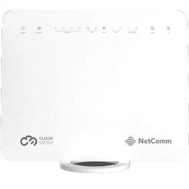 NetComm NL19MESH Modem Router, WiFi 5, Wireless AC1600, 1x Gigabit WAN, 1x VDSL/ADSL Port, 1x Mini SIM Card Slot, 4x Gigabit Ports, 2x VoIP Ports, 4G/LTE Failover, works with CloudMesh Satellite NS-02 NL19MESH
