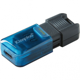 Kingston DataTraveler 80 M DT80M 64 GB USB 3.2 (Gen 1) Type C Flash Drive - 200 MB/s Read Speed - 200 MB/s Write Speed - 5 Year Warranty DT80M/64GB