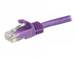 STARTECH CAT6 ETHERNET CABLE 5M PURPLE 650MHZ 100W SNAGLESS PATCH CORD LTW N6PATC5MPL