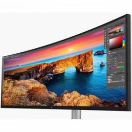 LG 49WQ95C-W 49" Class UW-QHD Curved Screen Gaming LCD Monitor - 32:9 - 49" Viewable - Nano In-plane Switching (Nano IPS) Technology - 5120 x 1440 - 16.7 Million Colours - FreeSync Premium Pro/G-sync Compatible - 500 cd/m² - 5 ms - Speakers - HDMI - D 49W