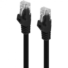Alogic 30 cm Category 6 Network Cable for Network Device - First End: 1 x RJ-45 Network - Male - Second End: 1 x RJ-45 Network - Male - 1 Gbit/s - Patch Cable - Gold Plated Contact - 24 AWG - Black C6-03-BLACK