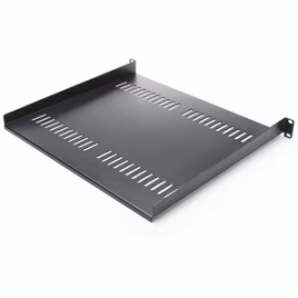 StarTech.com 1U Server Rack Cabinet Shelf - Fixed 16" Deep Cantilever Rackmount Tray for 19" Data/AV/Network Enclosure w/Cage Nuts, Screws - 1U 19" Server rack cantilever vented shelf; 2-Pack - EIA/ECA-310 compliant for a universal 19in fit - 15.7" (4 CAB