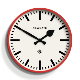 Newgate Railway Clock Red NGNUMTHR390FER