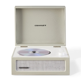 Crosley Voyager Portable Retro Cd Player With Stereo Bluetooth Speakers, Fm Radio - Dune CR3517A-DU