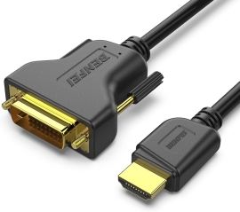 Benfei Hdmi To Dvi, Bi Directional Dvi-D 24+1 Male To Hdmi Male High Speed Adapter Cable ELEBEN189BK