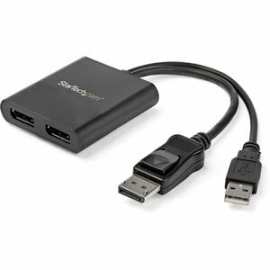 StarTech.com Dual-Monitor DisplayPort 1.2 Splitter, DisplayPort To 2x DP Multi-Monitor Adapter, Dual 4K 30Hz Computer Mst Hub, Windows~2-Port Multi Monitor Adapter, DisplayPort 1.2 Mst Hub, Dual 4K 30Hz, Video Splitter For Extended Desktop Mode, Windows