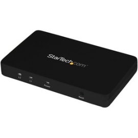 StarTech.com HDMI Splitter 1 In 2 Out - 4k 30Hz - 2 Port - Aluminum - HDMI Multi Port - HDMI Audio Splitter - Displays The Same Image W/ Sound On 2 Screens - Splits An HDMI Video Signal Up To Dual Hd/ 4K 30Hz - Edid Between Your Video Source And Displays