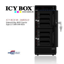 Icy Box External 8x Jbod Enclosure For 8x 3.5" Sata I/Ii/Iii HDDs (Ib-3680Su3) HDDICY3680SU3