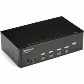 StarTech.com 4-Port Dual Monitor HDMI Kvm Switch With Audio & USB 3.0 Hub - 4K 30Hz - 4 Pc Mac Computer Kvm Switch Box For HDMI Display (SV431DHD4KU) SV431DHD4KU