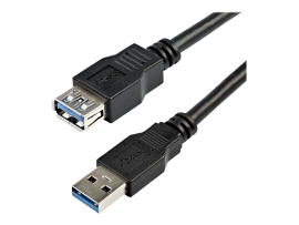 Startech 2M USB 3.0 A To A Extension Cable, M/F, Black, Ltw USB3SEXT2MBK