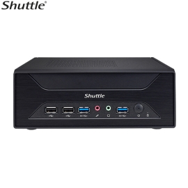 Shuttle XH510G Slim Mini PC 5L Barebone - Intel 11/10th Gen, PCIe x16, PCIe x1, LAN, HDMI, DP, 2x DDR4, 2.5" HDD/SSD bay, 2xM.2 2280, 180W XH510G