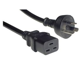 3m IEC C19 to Mains Power Cable 15A Black - 011.180.0056