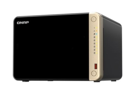 QNAP TS-664-8G 6-Bay desktop NAS, Intel Celeron N5095 quad-core, 8 GB onboard, 6 x 3.5"/ 2.5" SATA 6Gb/s drive bays