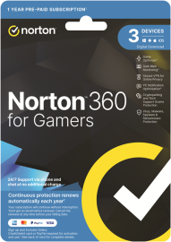Norton 360 For Gamers Empower 50GB AU 1 User 3 Devices OEM – ESD Keys via Email 21441493