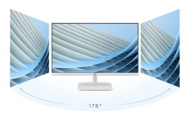 ViewSonic 24” Office SuperClear IPS, 4ms 100hz, FHD 1080, HDMI, VGA, 3.5 Audio, Multi-View, Speakers, Eye Care, VESA 75m, Slim, 2432-H-W White Monitor VA2432-H-W