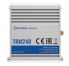 Teltonika TRM240 - the industrial grade USB LTE Cat 1 Modem with a rugged housing and external antenna connector for better signal coverage TRM240100000