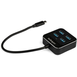 StarTech.com 4 Port USB C Hub - USB-C To 4xUSB-A - 10Gbps USB 3.2 Gen 2 Type-C Hub - USB Bus Powered - Portable/Laptop USB Adapter Hub - Uasp Support - 4 Total USB Port(s) - 4 USB 3.1 Port(s) HB31C4AB