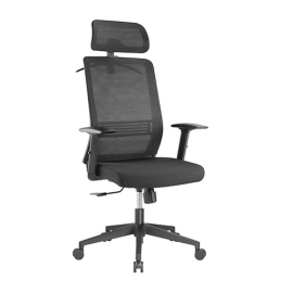 Brateck Ergonomic Mesh Office Chair with Headrest (76x71.5x112.5-119.5cm) Up to 150kg - Mesh Fabric-Black CH05-14