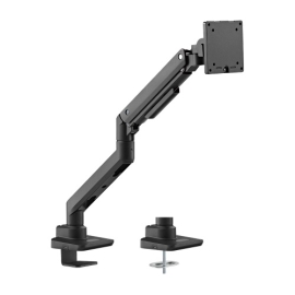 Brateck Fabulous Desk-Mounted Heavy-Duty Gas Spring Monitor Arm Fit Most 17"-49" Monitor Up to 20KG VESA 75x75,100x100(Black) LDT69-C012