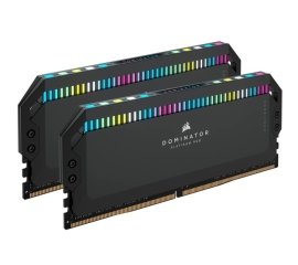 Corsair Dominator Platinum RGB 64GB (2x32GB) DDR5 UDIMM 6600Mhz C32 1.1V Black Desktop PC Gaming Memory CMT64GX5M2B6600C32