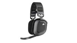 Corsair HS80 Max Wireless Steel Gray Dolby Atoms 3D, Pulse Sound, Hyper Fast Slipstream Wireless 20hrs - Gaming Headset PC,PS5, Headphones