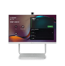 Yealink A24 DeskVision 24" Teams Display For Personal Collaboration, 24" Touch Display, 4K Camera, Built In Speakers, Works As Second Display A24