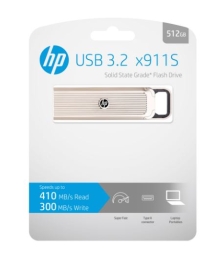 HP HPFD911S-512 - USB 3.2 Type A - 410MB/s (read), 300MB/s (write) HPFD911S-512