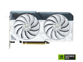 ASUS nVidia GeForce DUAL-RTX4060TI-O8G RTX4060 Ti OC Edition 8GB GDDR6, 2595 MHz Boost Clock, HDMIx1, DPx3 (WHITE) DUAL-RTX4060TI-O8G-WHITE