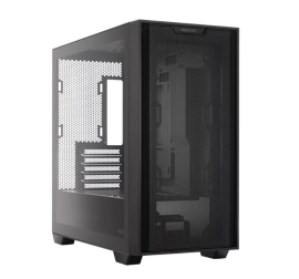 ASUS A21 Micro-ATX Black Case, Mesh Front Panel, Support 360mm Radiators, Graphics Card up to 380mm, CPU air cooler up to 165mm A21 ASUS CASE/BLK