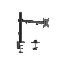 Brateck Single-Monitor Stell Articulating Monitor Mount Fit Most 17"-32" Monitor Up to 9KG VESA 75x75,100x100(Black) LDT66-C012